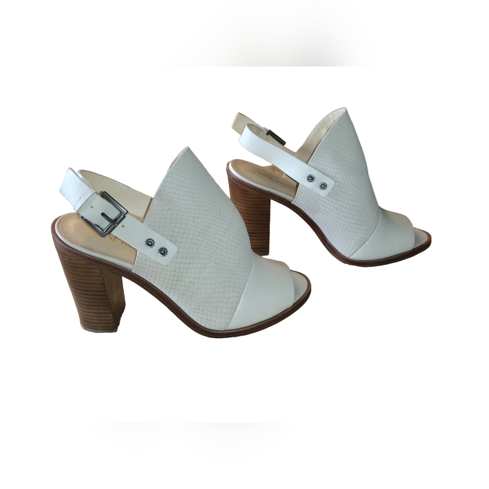 Nine west open toe heels